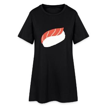 Art minimal du sushi au thon nigiri - Robe T-shirt Femme - noir - Devant