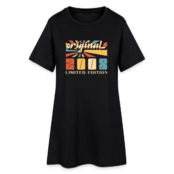 18. Geburtstag, 18 Jahre, Original 2008 - Frauen T-Shirt-Kleid - Schwarz - Vorne