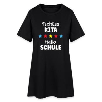 Goodbye Kita Hello School Farewell Kindergarten - Women’s T-Shirt Dress - black - Front