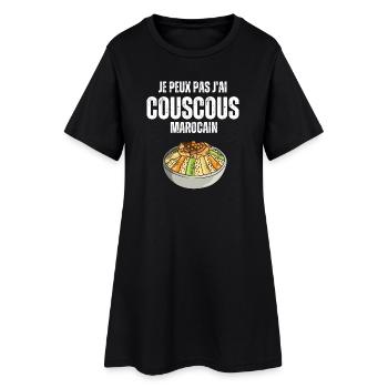 Je peux pas j'ai Couscous Marocain - Robe T-shirt Femme - noir - Devant