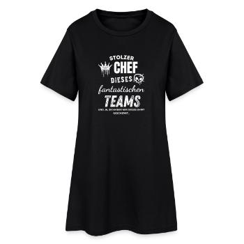 Patron fier d’un cadeau de chef d’équipe fantastique - Robe T-shirt Femme - noir - Devant