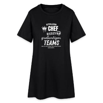 Stolzer Chef des großartigen Teams Chef Geschenk - Robe T-shirt Femme - noir - Devant