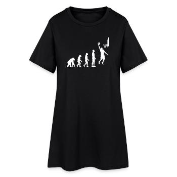 Motif de l’évolution du duk au basket-ball - Robe T-shirt Femme - noir - Devant