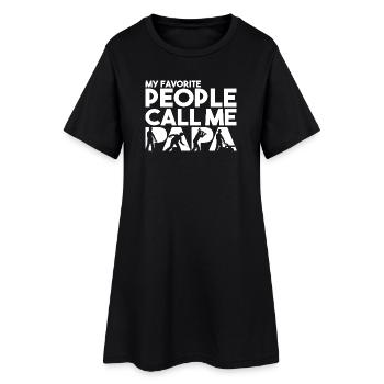 Mes personnes préférées m’appellent Papa Art des Ouvriers de l’Acier - Robe T-shirt Femme - noir - Devant