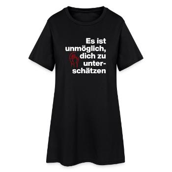 IL EST IMPOSSIBLE DE SE SOUS-ESTIMER. SARCASME - Robe T-shirt Femme - noir - Devant