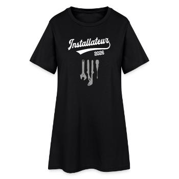 Installateur 2026 Mécanicien de l’usine plomberie chauffage - Robe T-shirt Femme - noir - Devant