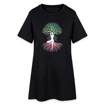 Yoga Entraînement à la méditation Yoga pour amateurs de yoga - Robe T-shirt Femme - noir - Devant