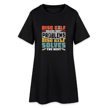 Disc Golf Gifts Disc Golf - Women’s T-Shirt Dress - black - Front