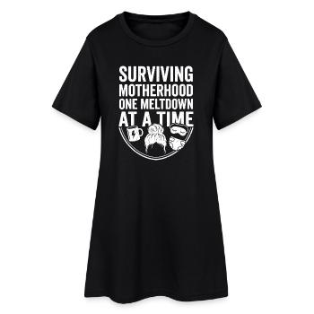 Pouvoir maternel : Crises surmontées - Robe T-shirt Femme - noir - Devant