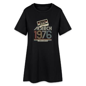 Best of March 1976 Kassette | Limited Edition - Frauen T-Shirt-Kleid - Schwarz - Vorne