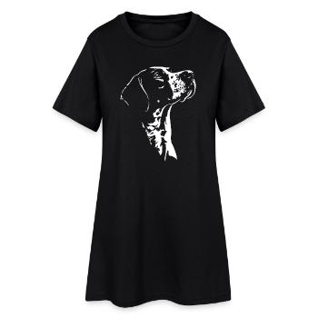 English Pointer Silhouette Dog Hunting Dogs Wilsigns - Women’s T-Shirt Dress - black - Front