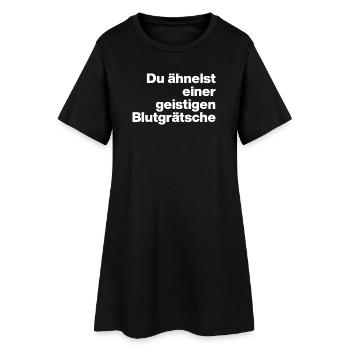 YOU RESEMBLE A MENTAL BLOOD TACKLE. SARCASM - Women’s T-Shirt Dress - black - Front