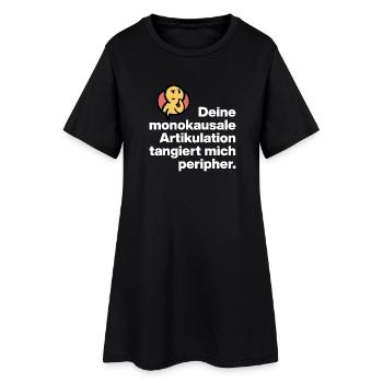 TON ARTICULATION MONOCAUSALE, SARCASME STUPIDE - Robe T-shirt Femme - noir - Devant