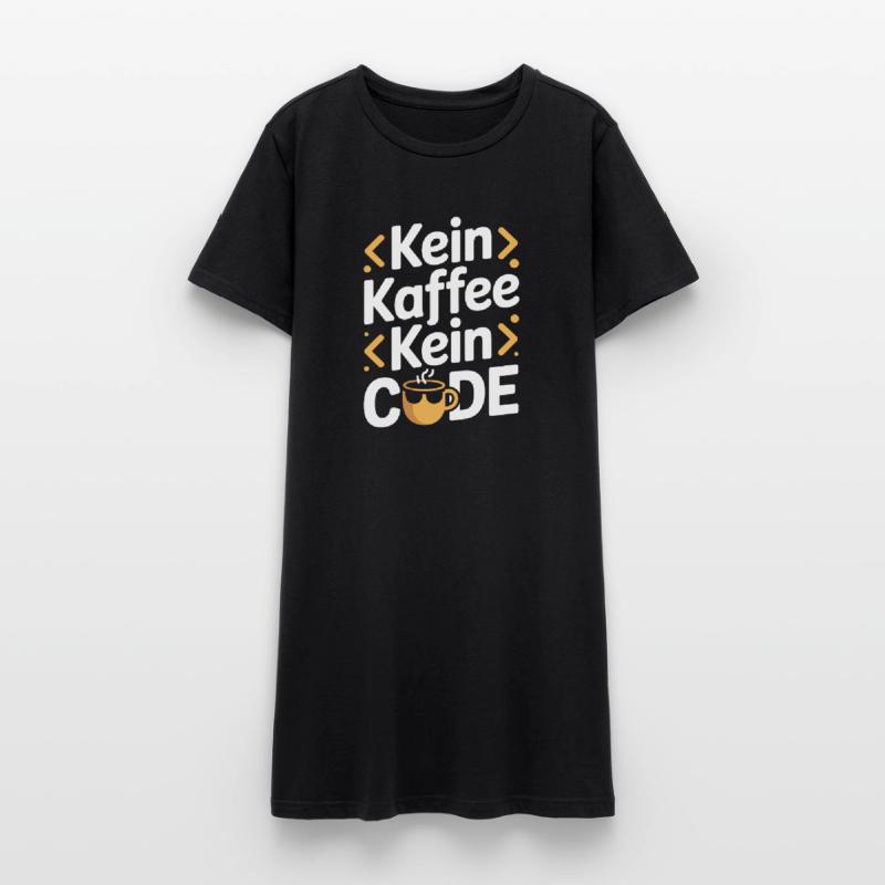 Kein Kaffee Kein Code Programmierer Informatiker Frauen T-Shirt-Kleid