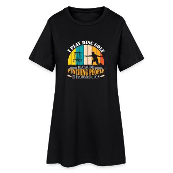 Disc Golf Gifts Disc Golf - Women’s T-Shirt Dress - black - Front