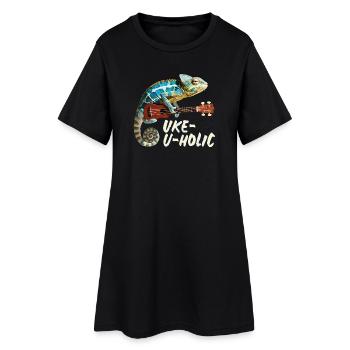 Caméléon Uke-u-holic - Robe T-shirt Femme - noir - Devant