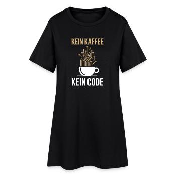 No Coffee No Code Programmer Computer Scientist - Women’s T-Shirt Dress - black - Front