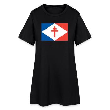 Les Forces navales françaises libres (FNFL) - Frauen T-Shirt-Kleid - Schwarz - Vorne