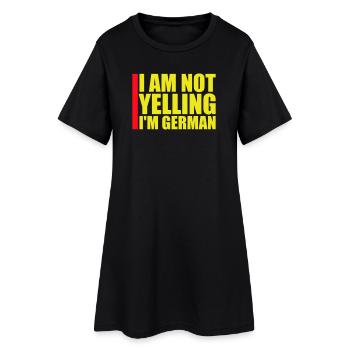 Je ne crie pas, je suis German Lustig Deutsch Spruch - Robe T-shirt Femme - noir - Devant