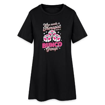 Arnaque, proverbes, jeu de dés, cadeau drôle d’arnaque, - Robe T-shirt Femme - noir - Devant