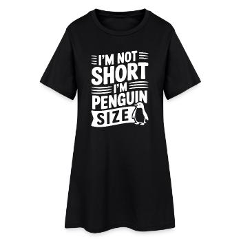 Je ne suis pas petit, je suis de la taille d’un pingouin - Robe T-shirt Femme - noir - Devant