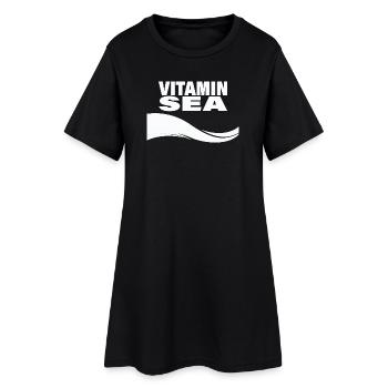 Vitamine Mer - Robe T-shirt Femme - noir - Devant