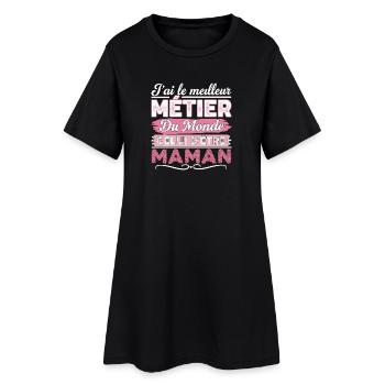 Maman Merveilleuse Meilleur Maman Du Monde Maman - Robe T-shirt Femme - noir - Devant