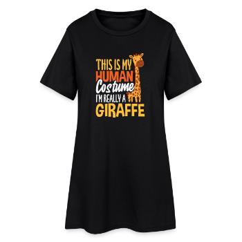 C’est mon costume de girafe humaine - Robe T-shirt Femme - noir - Devant