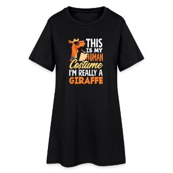 C’est mon costume de girafe humaine - Robe T-shirt Femme - noir - Devant