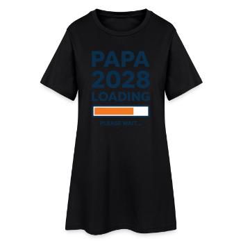 Papa 2028 en cours de chargement - Robe T-shirt Femme - noir - Devant