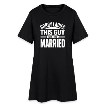 Citation du futur marié - Robe T-shirt Femme - noir - Devant