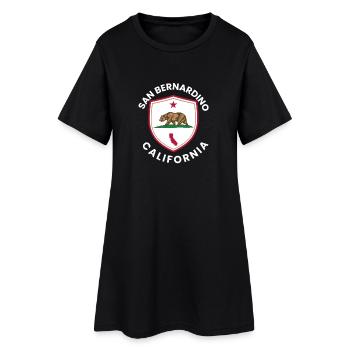 Bouclier d’ours, Californie, San Bernardino - Robe T-shirt Femme - noir - Devant