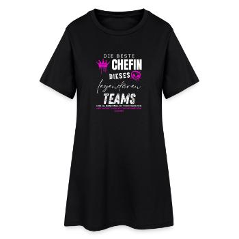 beste Chefin legendäres Team Chefin geschenke - Robe T-shirt Femme - noir - Devant