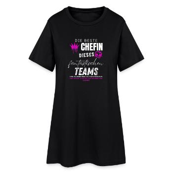 beste Chefin fantastisches Team Chefin geschenke - Robe T-shirt Femme - noir - Devant