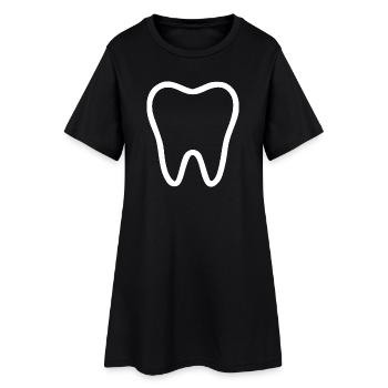 Dent, dents, dentiste - Robe T-shirt Femme - noir - Devant