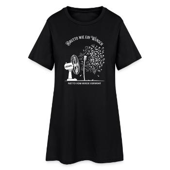 Dégoûtant comme un filet à souhaits envolé par le vent - Robe T-shirt Femme - noir - Devant