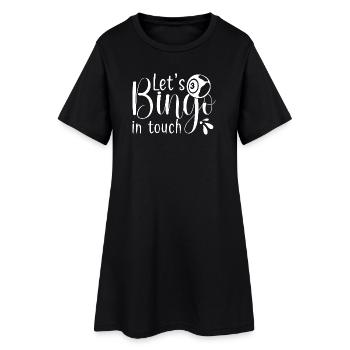 Joueur de bingo, laisse-toi toucher bingo - Robe T-shirt Femme - noir - Devant