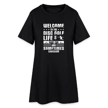 Disc Golf Gifts Disc Golf - Women’s T-Shirt Dress - black - Front