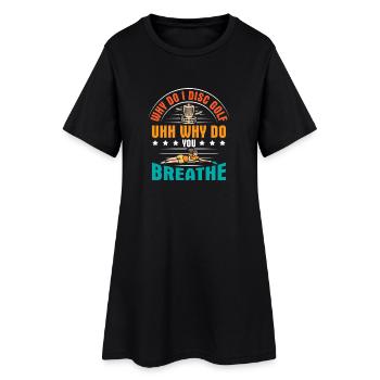 Disc Golf Gifts Disc Golf - Women’s T-Shirt Dress - black - Front