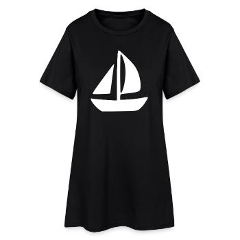 Sailboat Sailing Ship Sailing Gift - Women’s T-Shirt Dress - black - Front