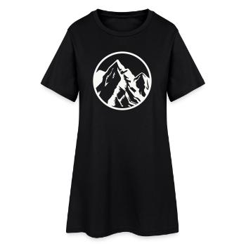 Kreis Berggipfel Berge - Women’s T-Shirt Dress - black - Front