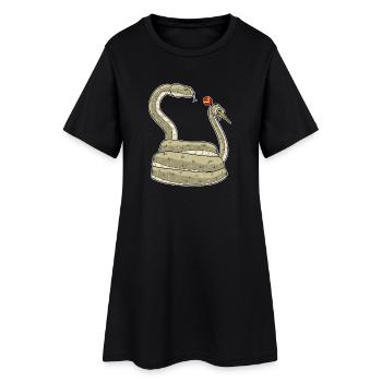 Sport de fléchettes serpent - Robe T-shirt Femme - noir - Devant