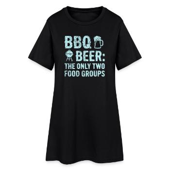 T-shirt barbecue, sweat à capuche pour les maîtres du grill et les fans de grill - Robe T-shirt Femme - noir - Devant