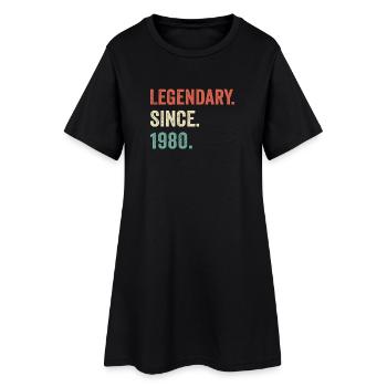 legendary since 1980 - Robe T-shirt Femme - noir - Devant