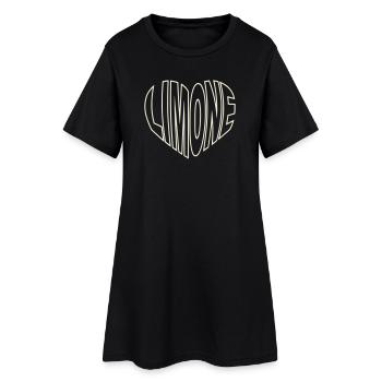 Limone sul Garda Typo Heart - Robe T-shirt Femme - noir - Devant
