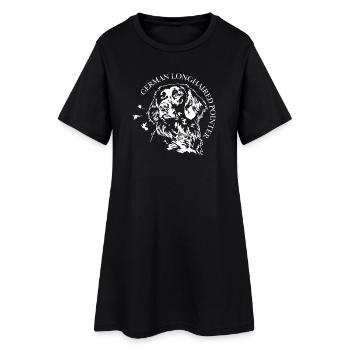 Chiens de chasse à poil long à poil long Pointers allemands Chiens Wilsigns - Robe T-shirt Femme - noir - Devant