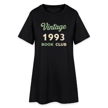 Vintage 1993 Book Club Retro Birth Year Gift - Women’s T-Shirt Dress - black - Front