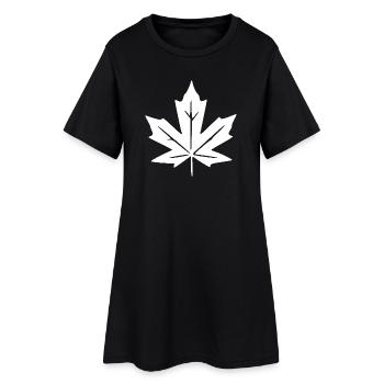 Feuilles d’érable Cadeau Amoureuse de la Nature - Robe T-shirt Femme - noir - Devant