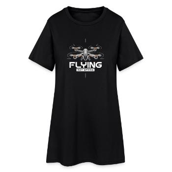 Les drones ne volent pas de technologie d’espionnage - Robe T-shirt Femme - noir - Devant