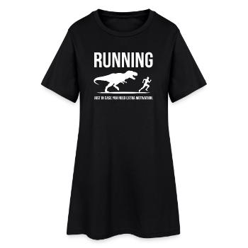 Chemise humoristique de course pour joggers - Robe T-shirt Femme - noir - Devant